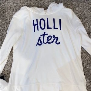 White Hollister Hoodie
